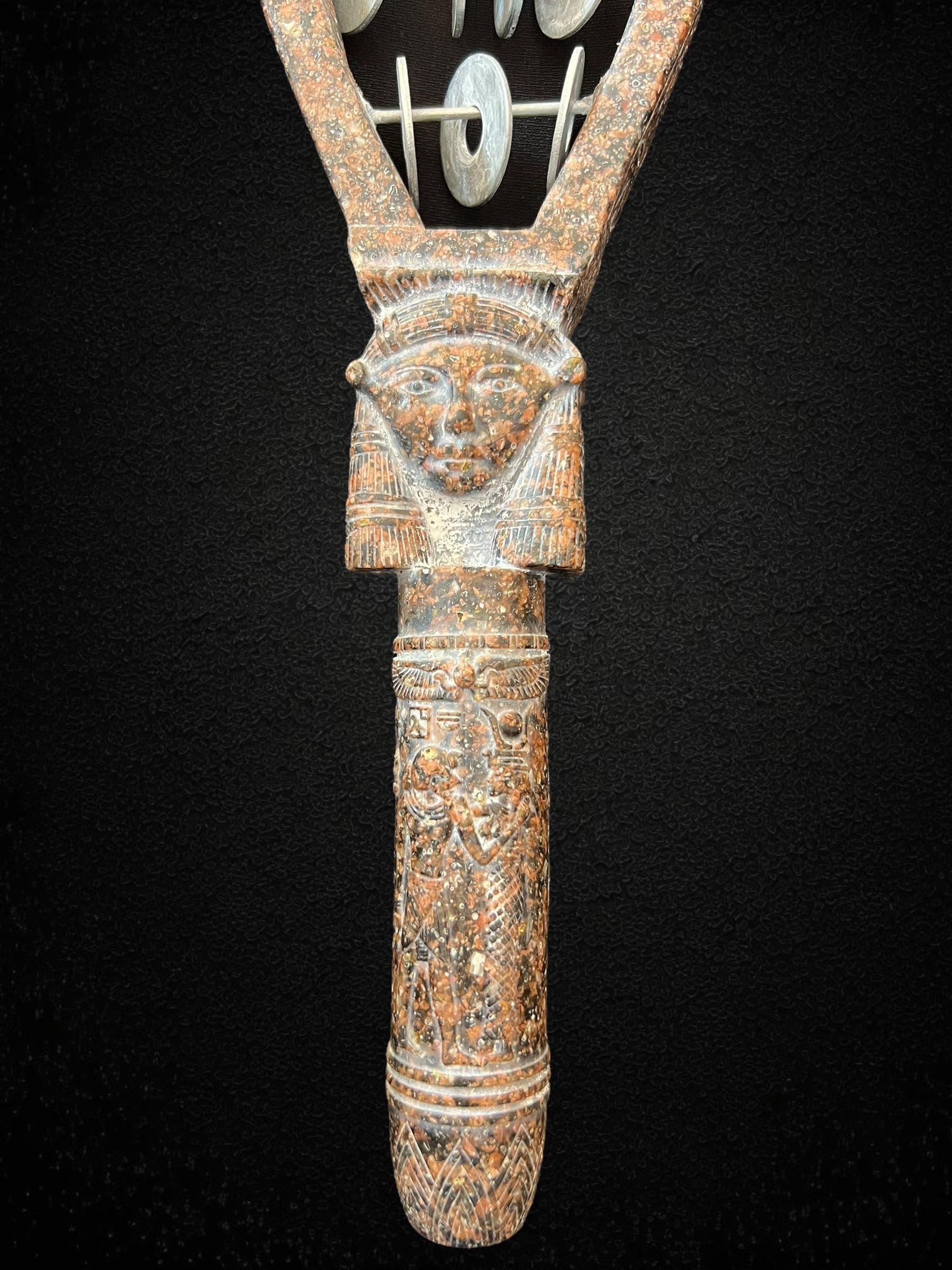 Ancient Egyptian Healing Musical Instrument Sistrum of Goddess Hathor ...