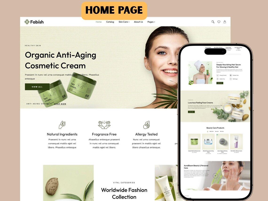 Fabish - Stylish Skincare and Cosmetics Shopify Theme 2.0 | Responsive ...