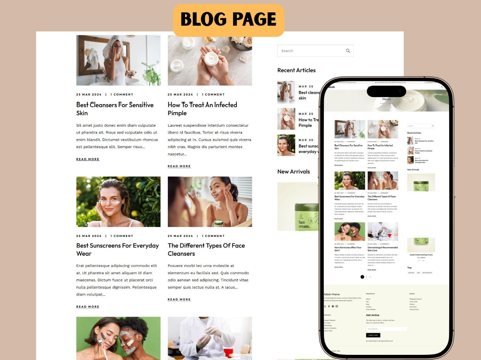 Fabish - Stylish Skincare and Cosmetics Shopify Theme 2.0 | Responsive ...