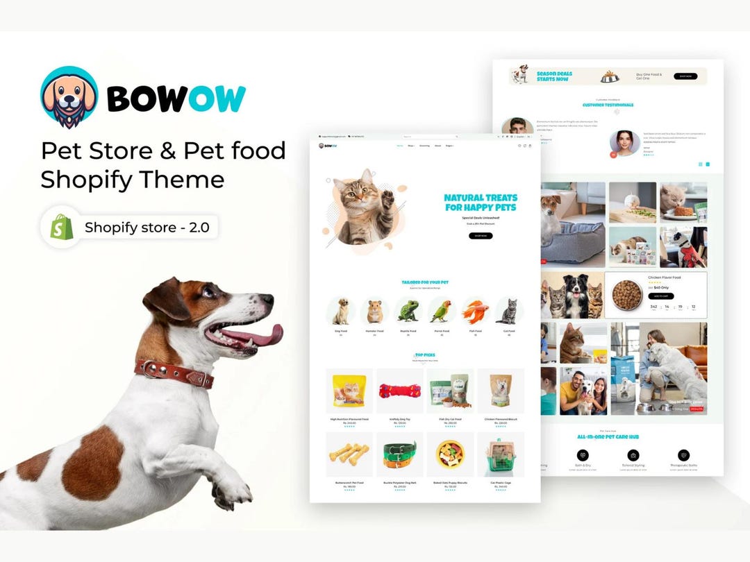 Bowow - Pet Store Shopify Theme 2.0 | Mobile Responsive Pet Care & Pet ...