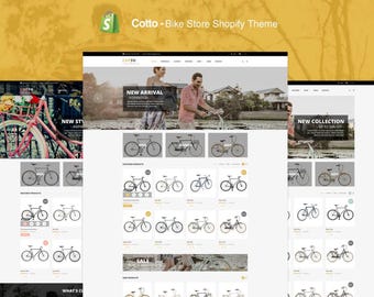 Cotto Bike Store Shopify-tema 2.0 | Responsiv mall för mode, sport, kläder och accessoarer | SEO-optimerad och mobilvänlig