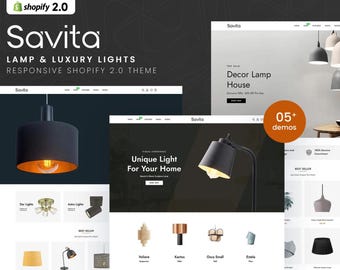 Savita | Shopify Theme 2.0 für Innendesign, Beleuchtung, Möbelhäuser – Retina Ready, Mobile Responsive, Mega Menu, Quickview, Seo