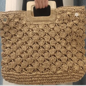 Sac à main crochet en paille – Style bohème chic, sac de plage d'été pour femme, grand cabas vacances élégant