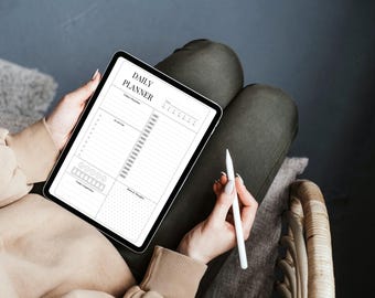 Minimalistischer Tagesplaner | Druckbare PDF | Planer / Agenda mit 7 Farbvarianten