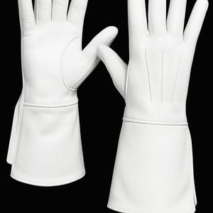 Halloween Handmade Leather Long Cuff Gauntlets: Medieval LARP Cosplay Gloves