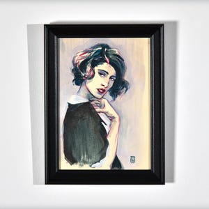 Original painting woman portrait