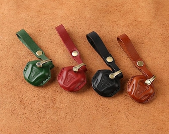 Funda para llave de motocicleta Triumph, protector de llave de cuero genuino de primera calidad para Triumph Bonneville T100 T120 Bobber, estuche para llavero hecho a mano