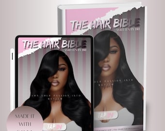 Editable Beauty Ebook Cover Template: Hair Business Template