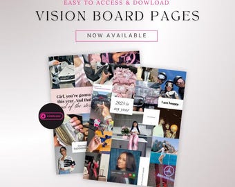 Dream Life Vision Board Phone Wallpaper, Digital Download, 2025 Manifestations, Manifest Success
