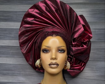 African Gele Headtie: Auto Gele, Aso Ebi - Ready to Wear, Autogele, bridal accessories
