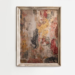 Vintage Tapestry Wall Art | Light Academia Decor | Antique Textile Print | Neutral Printable Wall Art | Old World Aesthetic Poster