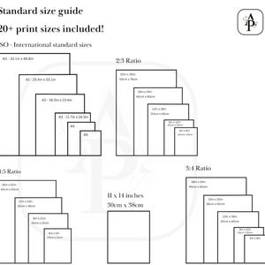 Pode incluir: Um gr&aacute;fico que mostra os tamanhos de impress&atilde;o padr&atilde;o em polegadas e cent&iacute;metros. O gr&aacute;fico &eacute; dividido em tr&ecirc;s se&ccedil;&otilde;es: Tamanhos padr&atilde;o ISO, propor&ccedil;&atilde;o 4:5 e propor&ccedil;&atilde;o 3:4. Cada se&ccedil;&atilde;o mostra uma s&eacute;rie de ret&acirc;ngulos que representam diferentes tamanhos de impress&atilde;o.