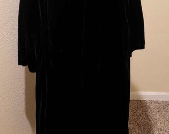 Vintage Black Swing Coat/1950s