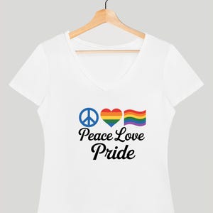 Paz, amor, orgullo PNG, LGBTQ+ PNG, corazón arcoíris PNG, cita del orgullo gay, camiseta de igualdad, diseño de sublimación de bandera arcoíris, descarga digital instantánea
