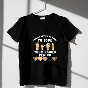Ik beloof om mijn baby's te leren van je baby's te houden Periode SVG, Black Pride, LGBT-transgendervlag, autismebewustzijn, LGBT-regenboog