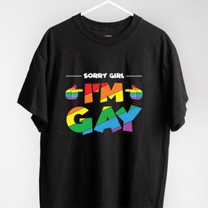 Désolé les filles, je suis Svg gay, LGBTQ+, Svg Gay Pride, parfait pour vendre des chemises, Svg mignon et amusant de fierté, des sacs fourre-tout, des tasses, des autocollants et plus