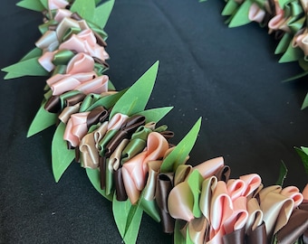 Graduation Lei - Hawaiian Lei - Flower Lei - Silk Flower Lei - Tropical Lei