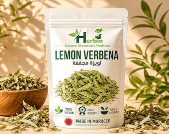 Hojas secas de hierbaluisa / Hierba aromática natural para té, cocina, baño y manualidades / Hoja de hierba marroquí