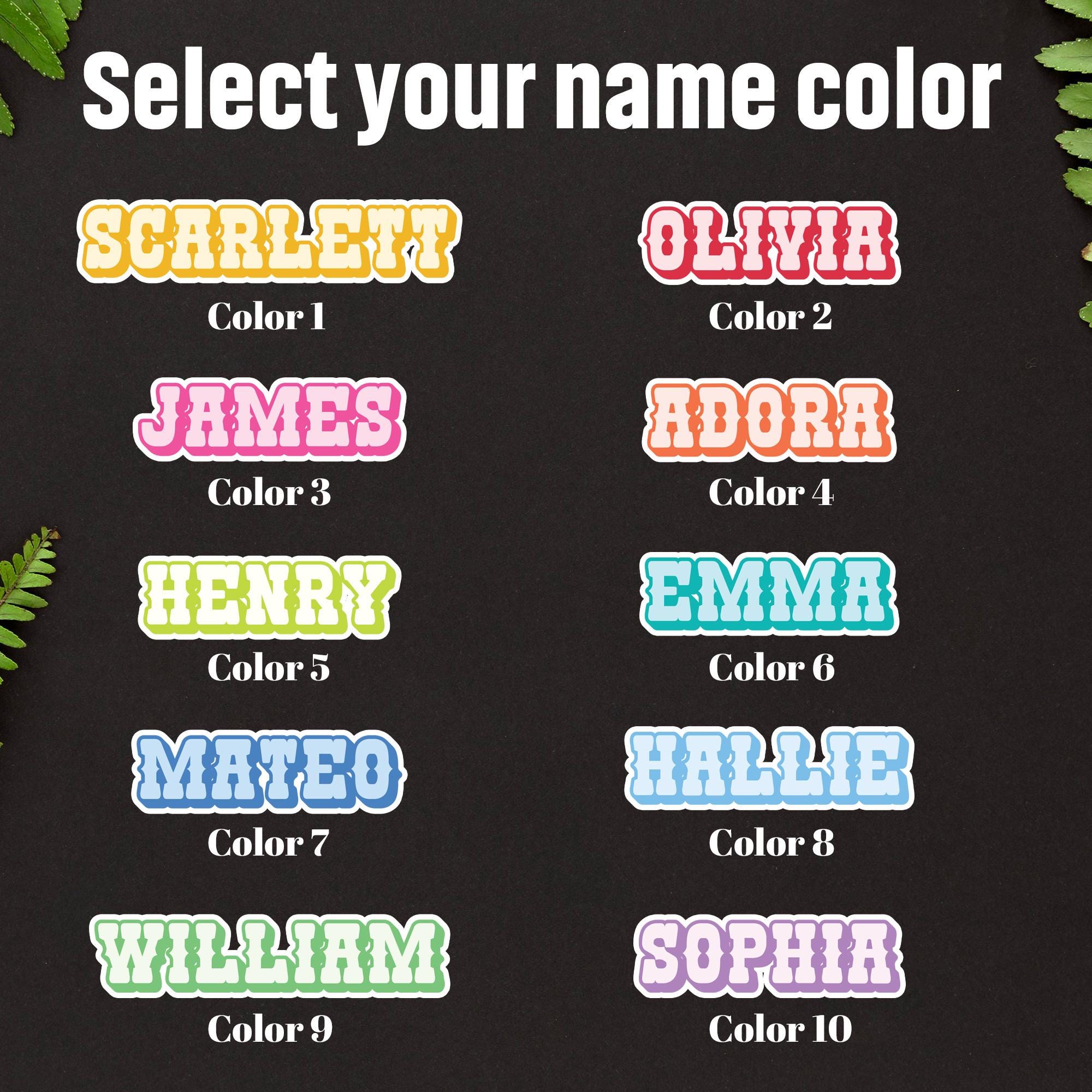 Personalized Name Sticker, Waterproof Vinyl Decal - Etsy