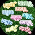 Personalized Name Sticker: Waterproof Vinyl Decal | Laptop | Water Bottle Stickers