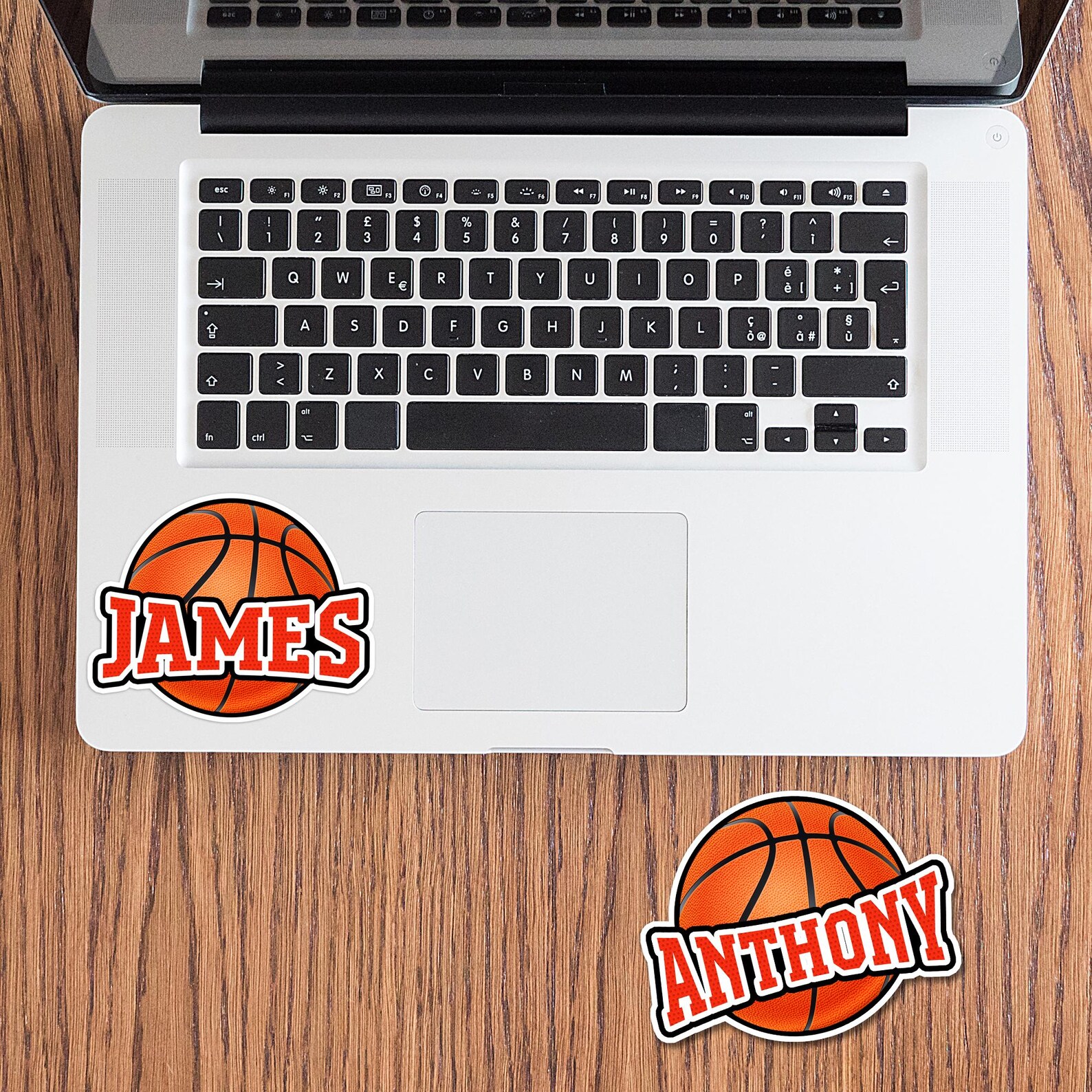 Custom Basketball Name Stickers: Die Cut Waterproof Vinyl Stickers ...