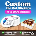 Custom Logo Vinyl Stickers: Die Cut, Water-Resistant Personalized Waterproof Decals