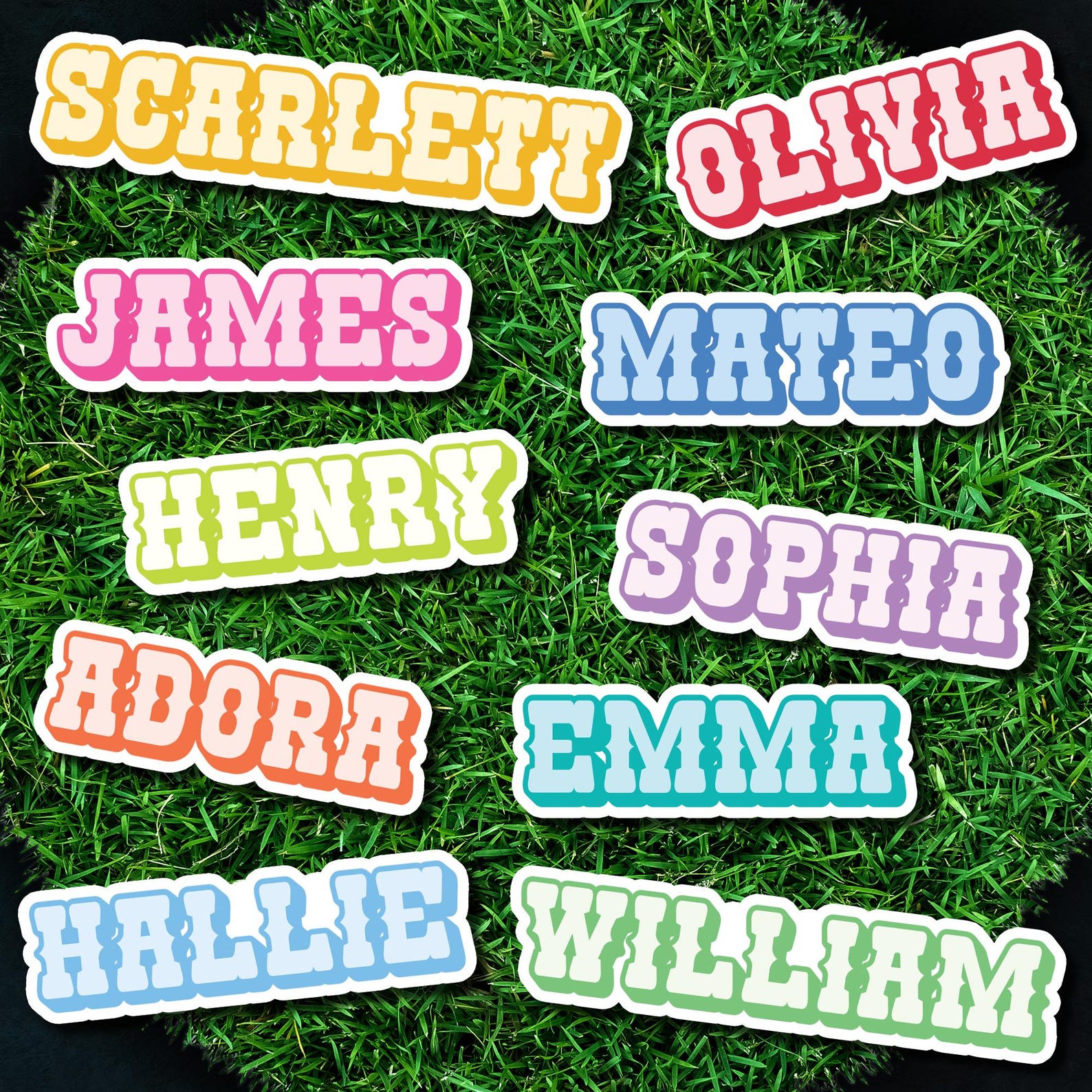 Personalized Name Sticker, Waterproof Vinyl Decal - Etsy