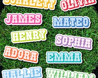 Personalized Name Sticker, Waterproof Vinyl Decal
