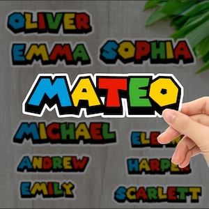 Personalized Name Sticker: Waterproof Vinyl Decal for Water Bottles