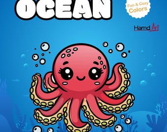 Coloring Book for Adult and Kids Bold and Easy Coloring Ocean Designs for Relaxation with Beautiful Sea Life Underwater Scenes Coloring