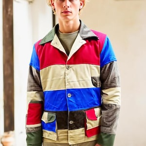 Patchwork 1960s Las Vegas Author Hunting Jacket