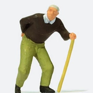 Preiser 28096 HO Scale Individual Figure -- Man with Backache
