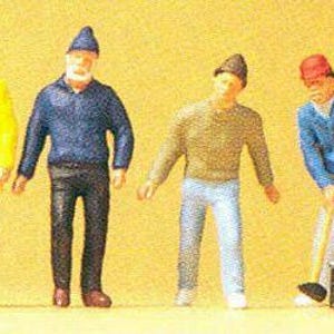 Preiser 20261 HO Scale Circus Workers pkg(5) Roustabouts with Tools