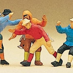Preiser 10190 HO Scale Mountain Climbers Figure Set pkg(6)