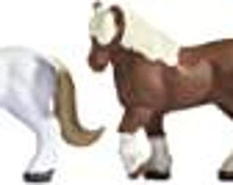 Noch 36762 N Scale Draft Horses - pkg(8)