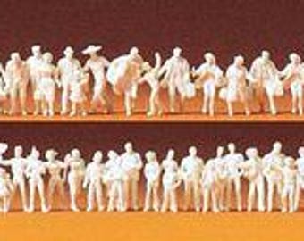 Preiser 79008 N Scale Unpainted Figure Set Passengers pkg(120)