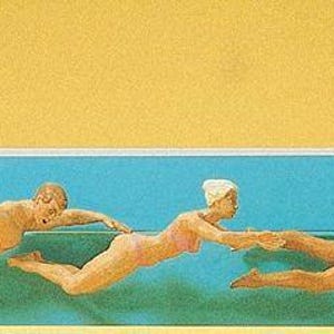 Preiser 45012 G Scale Swimmers -- 1 Male & 2 Females