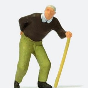 Preiser 28096 HO Scale Individual Figure -- Man with Backache