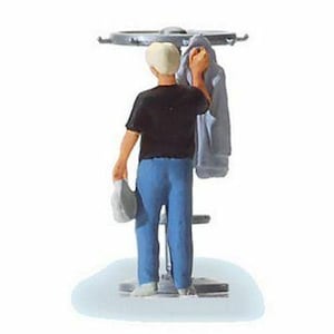 Preiser 28142 HO Scale People At Home -- Man Hanging Up His Jacket