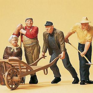Preiser 45157 G Scale Pedestrians -- Rural Workers & Accessories