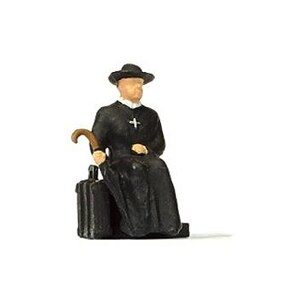 Preiser 28105 HO Scale Reverend Waiting for Train Figure