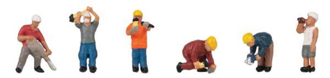 FALLER 155612 - sur la Construction - Voie : N - Figurines & Ornements pour Modélisme Ferroviaire - Echelle : 1/160