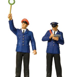 Preiser 44920 G Scale Railroad Controller & Conductor Figures
