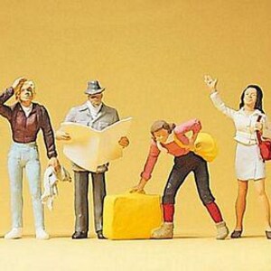 Preiser 10379 HO Scale Passengers On Platform pkg(6)