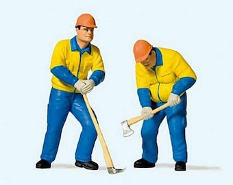 Preiser 44913 G Scale Modern Lumberjacks Set #2 pkg(2)