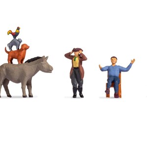 Noch 15806 HO Scale Bremen Town Musicians Figure Set