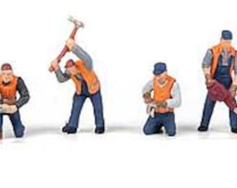 Walthers SceneMaster 949-6066 HO Track Workers Set #1 pkg(6)