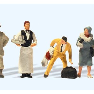 Preiser 12448 HO Scale On the Platform 1925-1930 pkg(6)