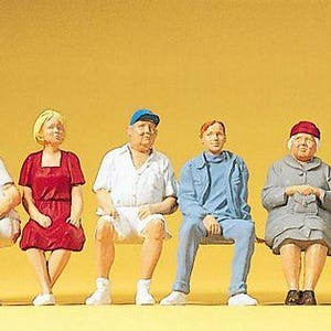 Preiser 45152 G Scale Value Series Figures -- Seated People pkg(6)