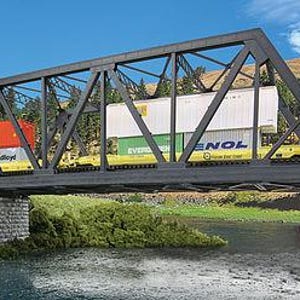 Puente de celosía de doble vía modernizado Walthers Cornerstone 933-4510 HO